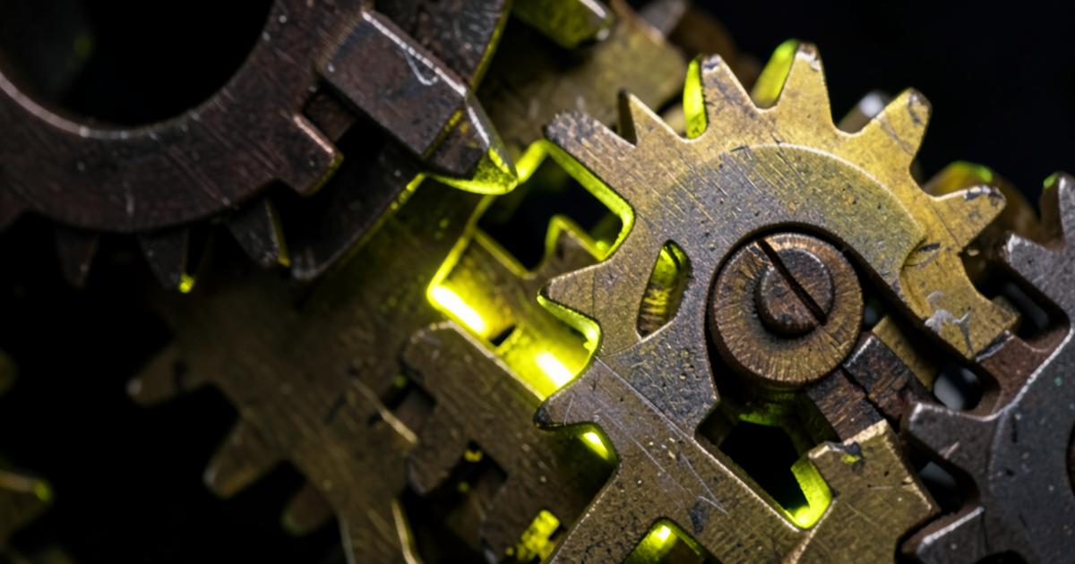 Mechanical gears representing the NordicFX research process